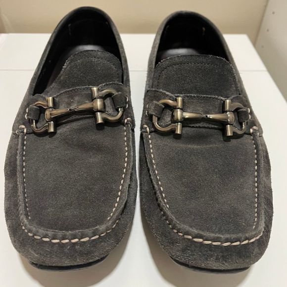 Ferragamo Suede Loafer Slip On - Picture 1 of 6